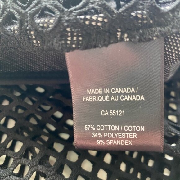 Tonia Debellis Tunic Womens XL Black Knit Mesh Long Sleeve High Low Lagenlook - Picture 9 of 15